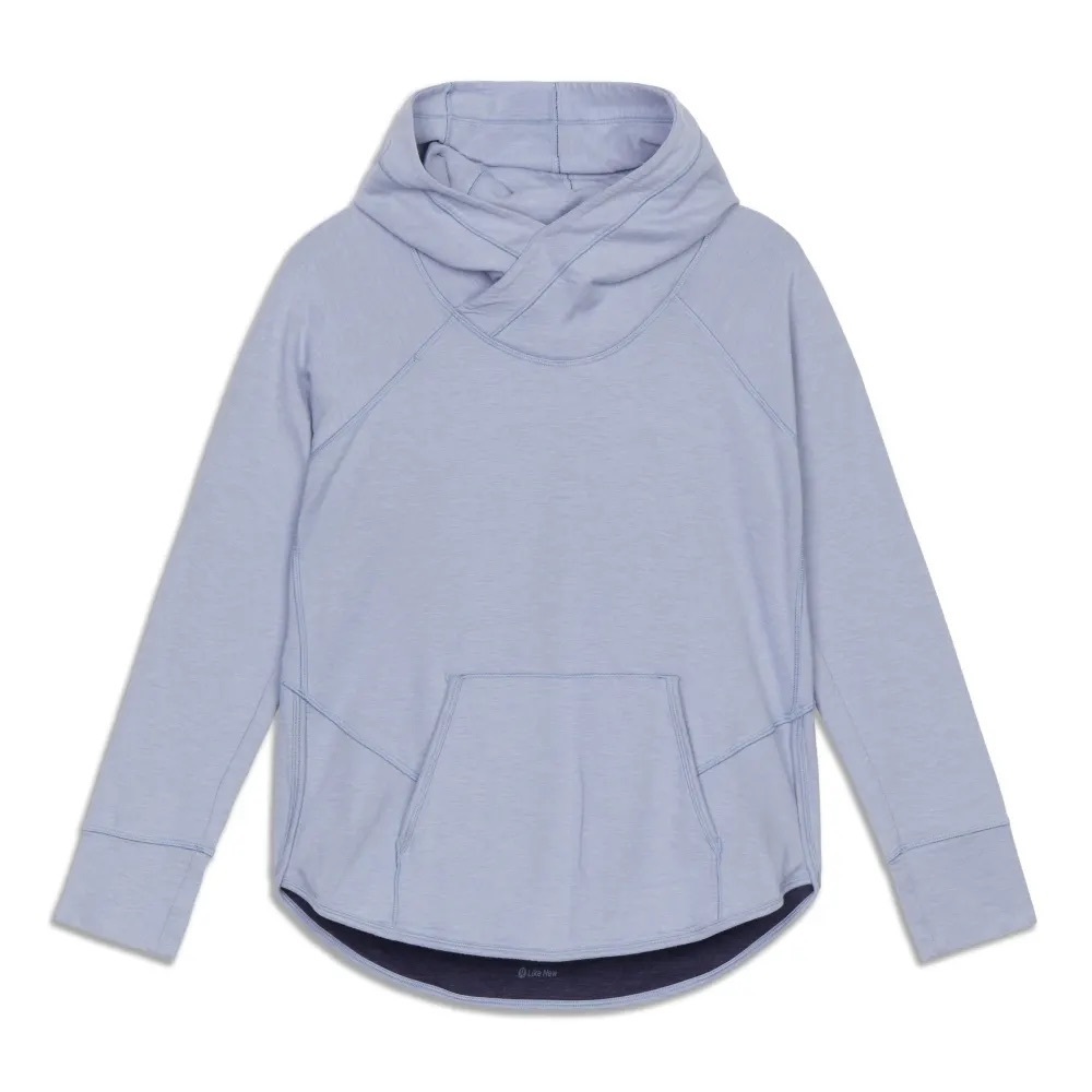 Lululemon Time Out Hoodie Size 6 Heathered Deep Indigo